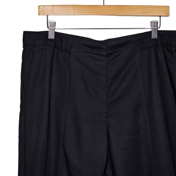 J. Jill Essential Slim Ankle High Rise Pull On Trouser Pants Black Women Size 14 - Picture 3 of 11